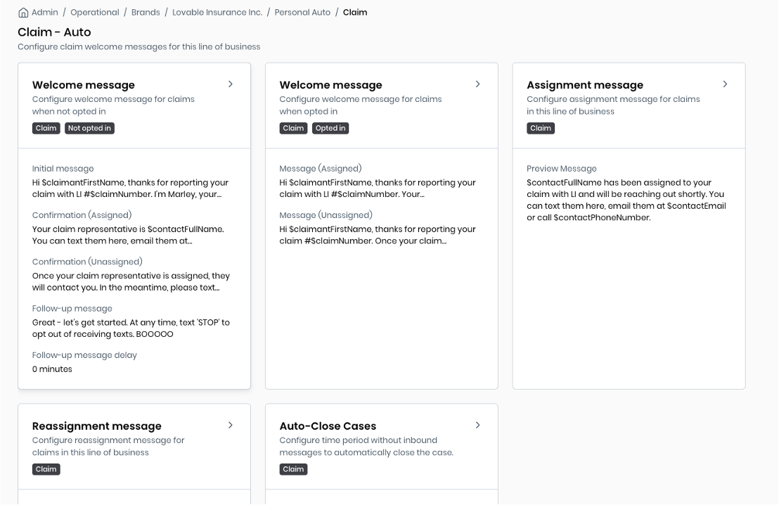 LoB Automated message configuration.png